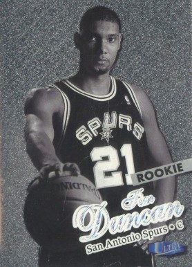 1997 Ultra Platinum Medallion  Tim Duncan #131P Basketball Card