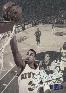 1997 Ultra John Starks #96P Basketball Card