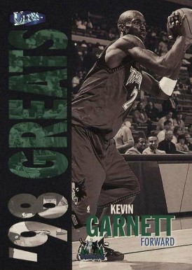 1997 Ultra Platinum Medallion  Kevin Garnett #254P Basketball Card