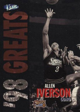 1997 Ultra Platinum Medallion  Allen Iverson #258P Basketball Card