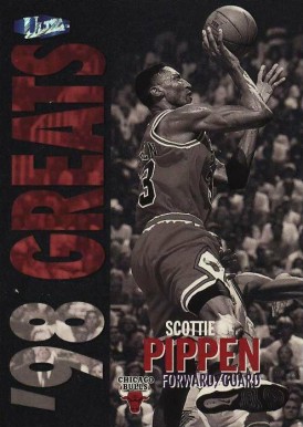 1997 Ultra Platinum Medallion  Scottie Pippen #267P Basketball Card