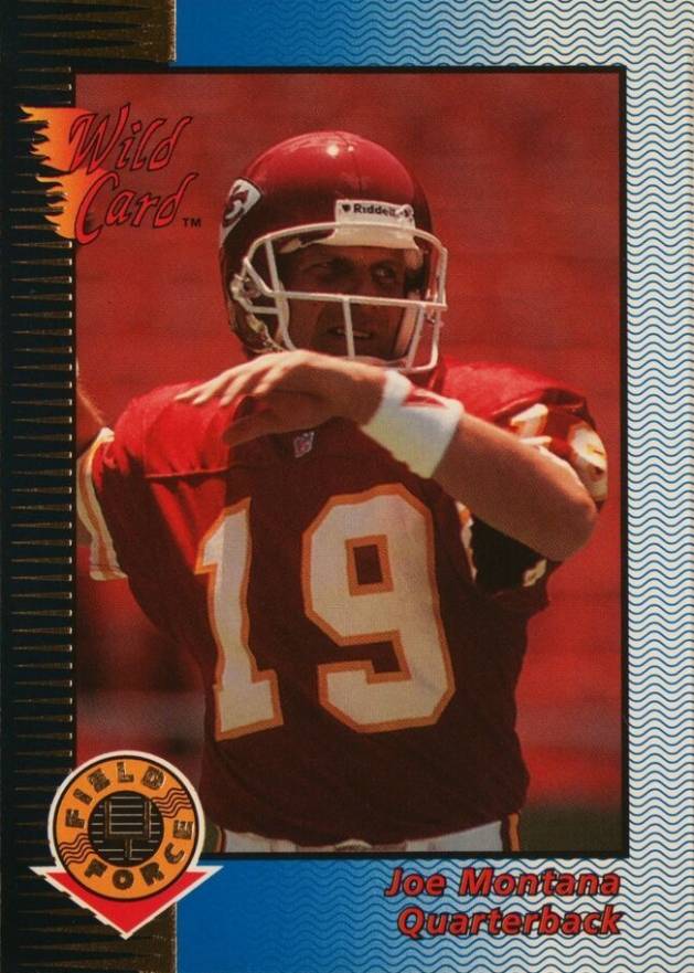 1993 Wild Card Field Force Joe Montana #44 Football Card