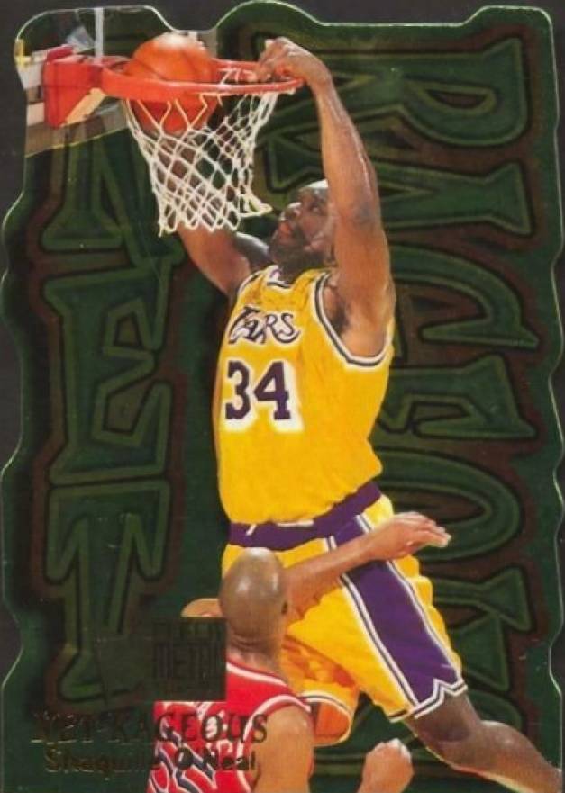 1996 Metal Net-Rageous  Shaquille O'Neal #7 Basketball Card