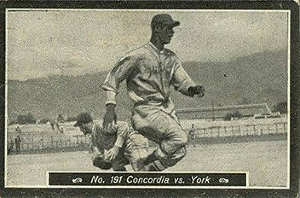 1931 Doble Aguila Sport  Concordia vs York #191 Baseball Card