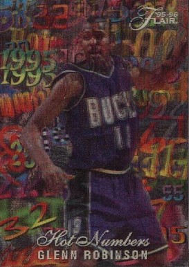 1995 Flair Hot Numbers Glenn Robinson #12 Basketball Card