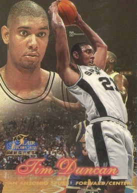 1997 Flair Showcase Tim Duncan #5 Basketball Card