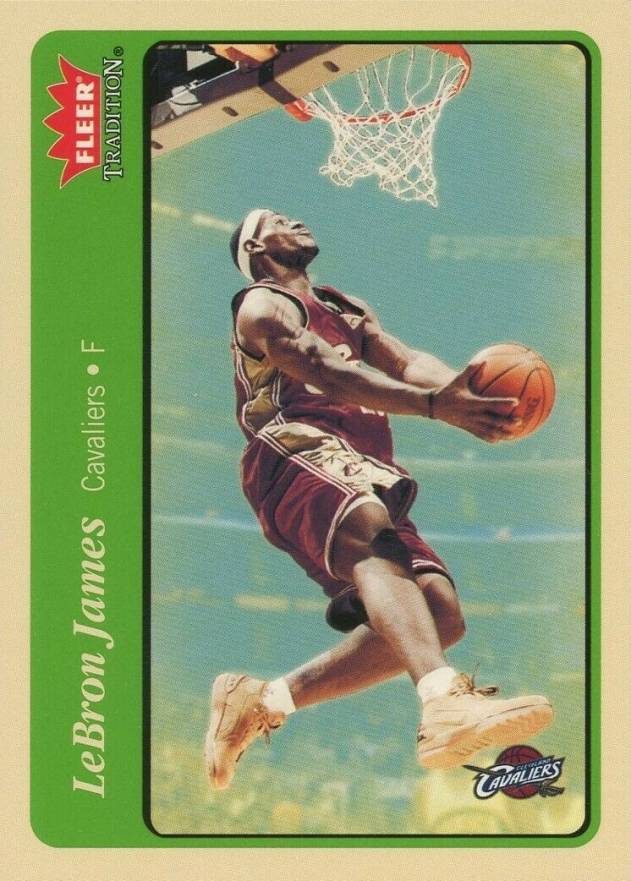2004 Fleer Tradition LeBron James #140 Basketball Card