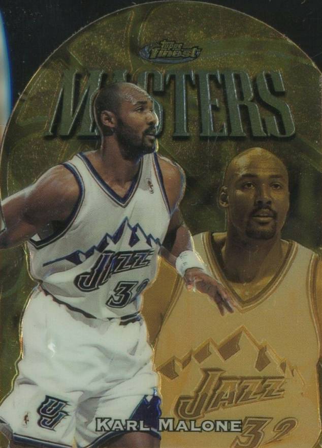 1997 Finest Embossed Karl Malone #321 Basketball Card