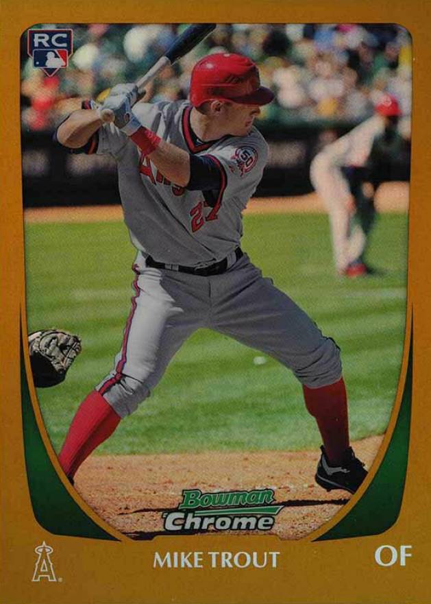 2011 Bowman Chrome Mike Trout #175 Baseball Card