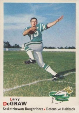 1970 O-Pee-Chee CFL Larry DeGraw #73 Football Card