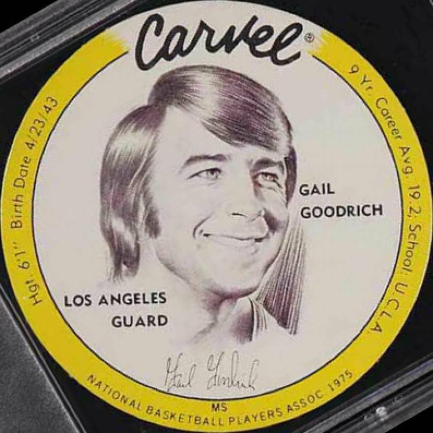 1975 Carvel Discs Gail Goodrich #GG Basketball Card