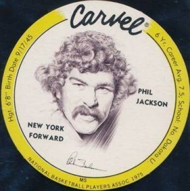 1975 Carvel Discs Phil Jackson #PJ Basketball Card