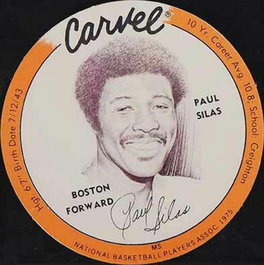1975 Carvel Discs Paul Silas #PS Basketball Card
