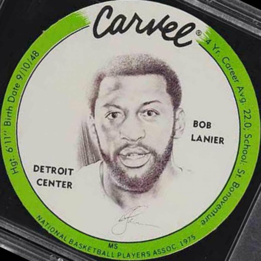 1975 Carvel Discs Bob Lanier #BL Basketball Card