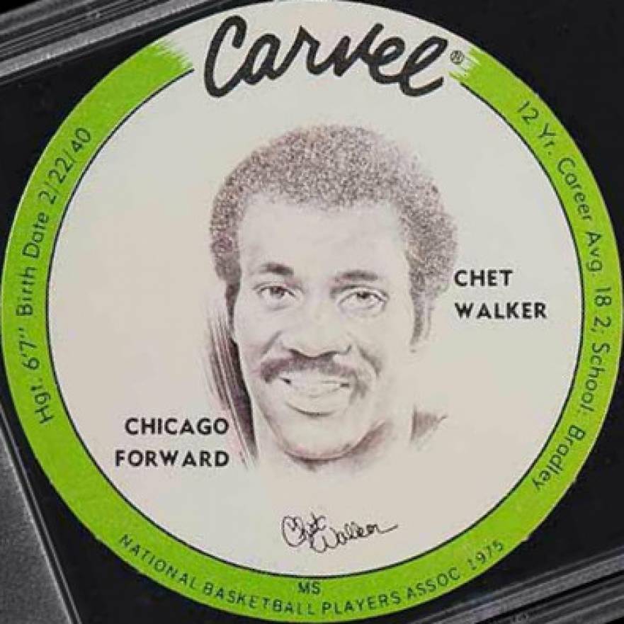 1975 Carvel Discs Chet Walker #CW Basketball Card