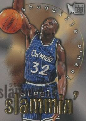 1996 Metal Steel Slammin' Shaquille O'Neal #8 Basketball Card