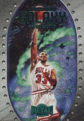 1997 Metal Universe Championship Galaxy Scottie Pippen #14 Basketball Card