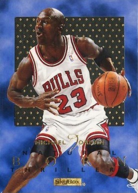 1995 Skybox E-XL Natural Born Thrillers Michael Jordan #1 Basketball Card