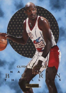 1995 Skybox E-XL Natural Born Thrillers Clyde Drexler #4 Basketball Card