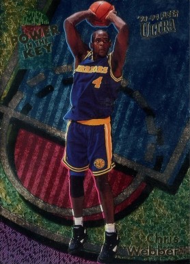 1993 Ultra Power in the Key Chris Webber #9 Basketball Card