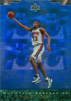 1995 SP Premium Collection Holoview Die-Cut Special FX Jerry Stackhouse Rookie 