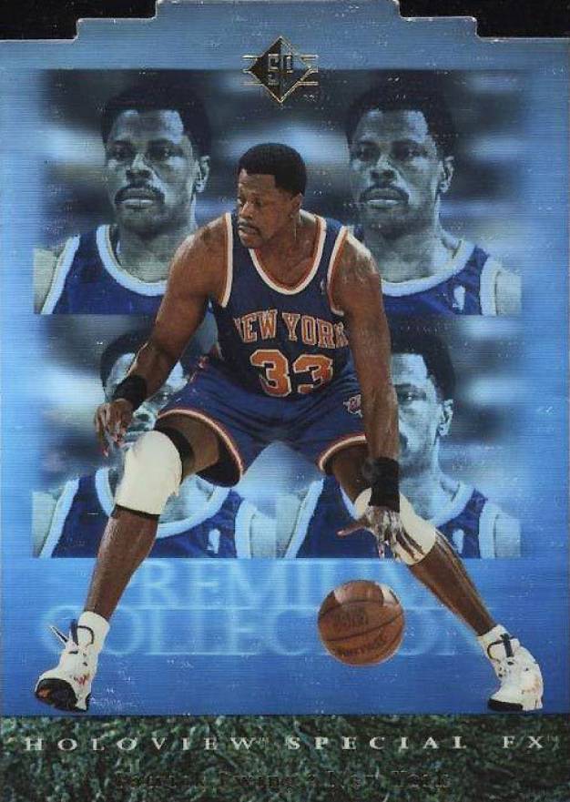 1995 SP Holoviews Die-Cut Patrick Ewing #PC23 Basketball Card