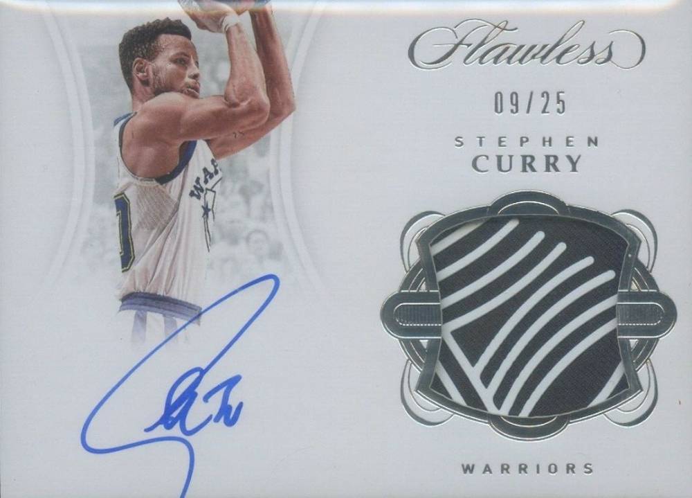 2017 Panini Flawless Patch Autographs Stephen Curry #FPSC Basketball Card
