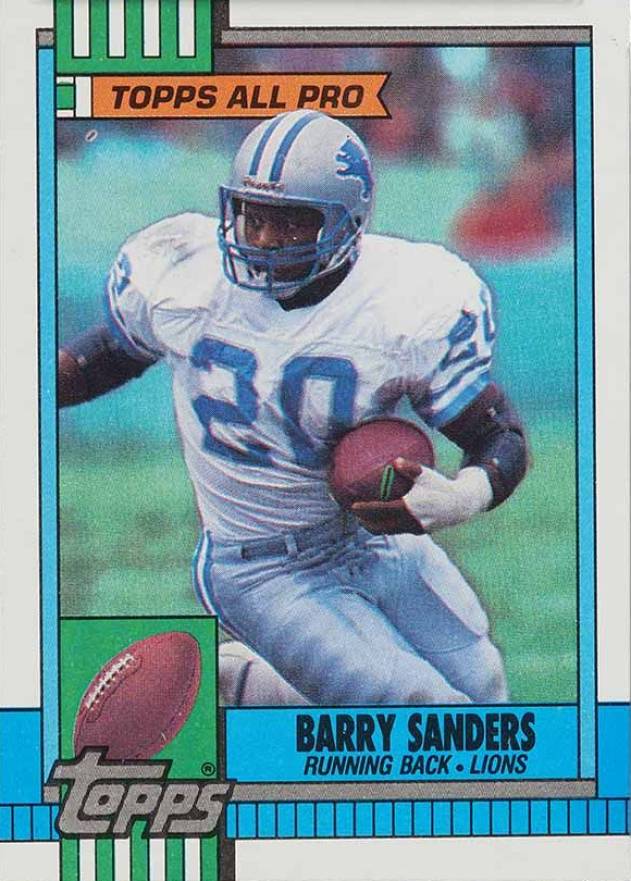 1990 Topps Barry Sanders #352 Football Card