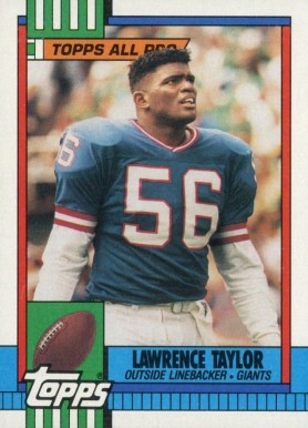 1990 Topps Lawrence Taylor #52 Football Card