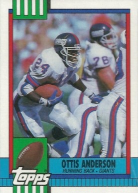 1990 Topps Ottis Anderson #59 Football Card