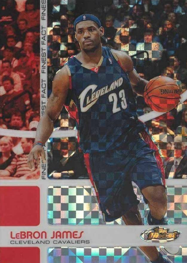 2005 Finest Fact LeBron James #FF23 Basketball Card