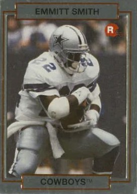 1990 Action Packed Rookie Update Emmitt Smith #34 Football Card