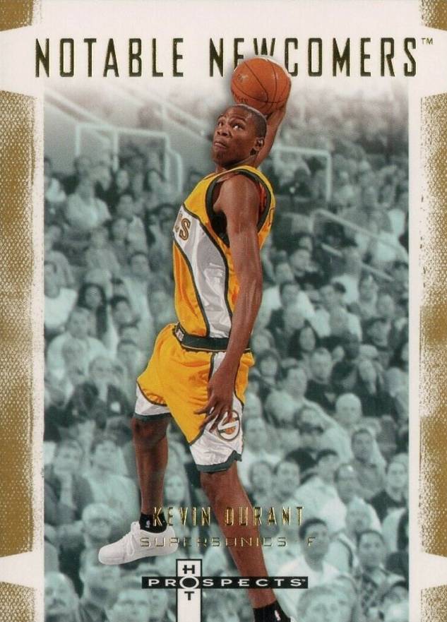 2007 Fleer Hot Prospects Notable Newcomers Kevin Durant #NN-1 Basketball Card