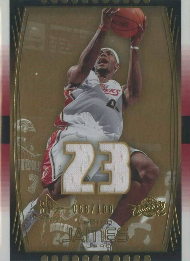 2004 SP Game Used LeBron James #63 Basketball Card