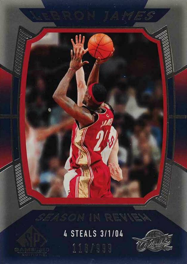 2004 SP Game Used LeBron James #144 Basketball Card
