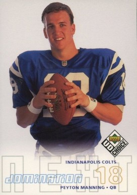 1998 Upper Deck Choice Peyton Manning #256 Football Card