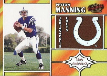 1998 Pacific Peyton Manning #12 Football Card