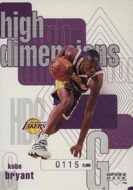 1997 Upper Deck High Dimensions Kobe Bryant #HD8 Basketball Card