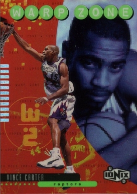 1998 Upper Deck Ionix Warp Zone Vince Carter #Z5 Basketball Card