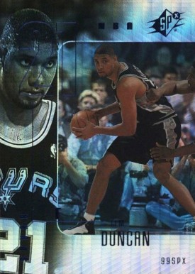 1999 SPx Tim Duncan #73 Basketball Card