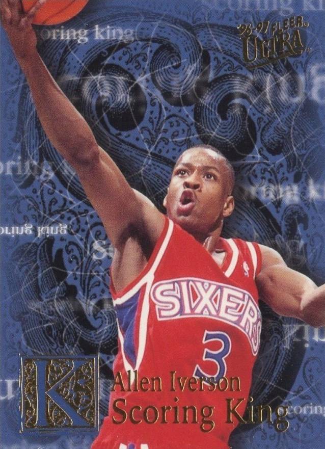 1996 Ultra Scoring Kings Allen Iverson #20 Basketball Card