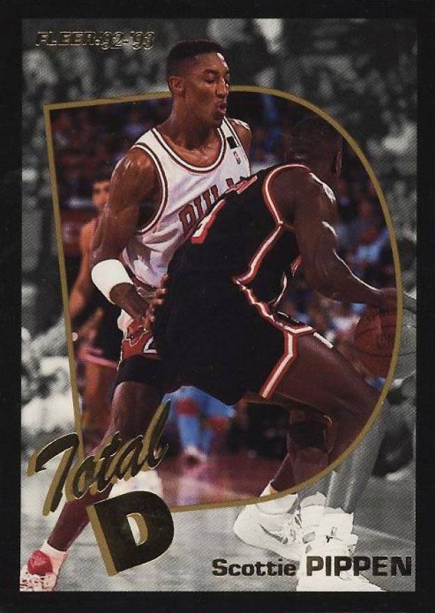 1992 Fleer Total D  Scottie Pippen #3 Basketball Card