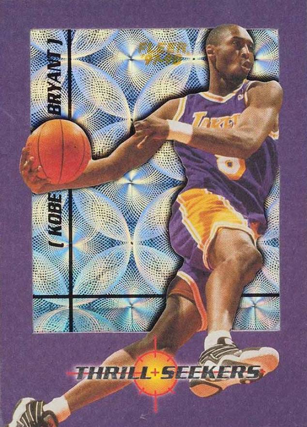 1997 Fleer Thrill Seekers Kobe Bryant #2 Basketball Card