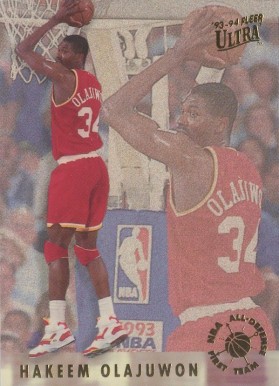 1993 Ultra All-Defensive Team Hakeem Olajuwon #3 Basketball Card