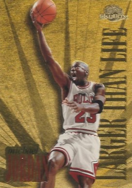 1995 Skybox Premium Larger than Life Michael Jordan #L1 Basketball Card