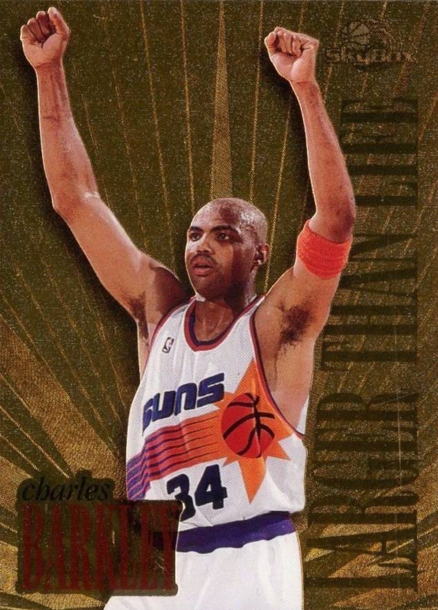 1995 Skybox Premium Larger than Life Charles Barkley #L8 Basketball Card