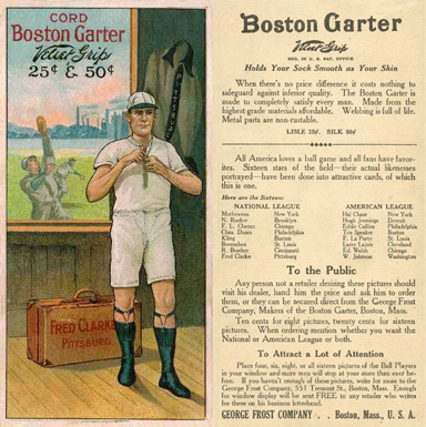 1912 Boston Garter Fred Clarke #5 Baseball Card