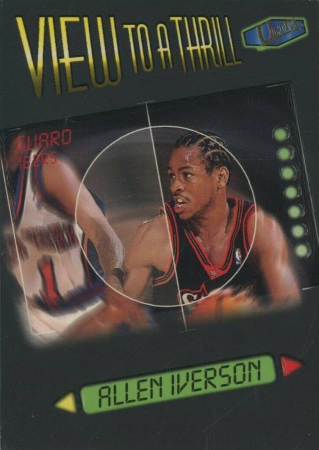 1997 Ultra View to a Thrill Allen Iverson #VT2 Basketball Card