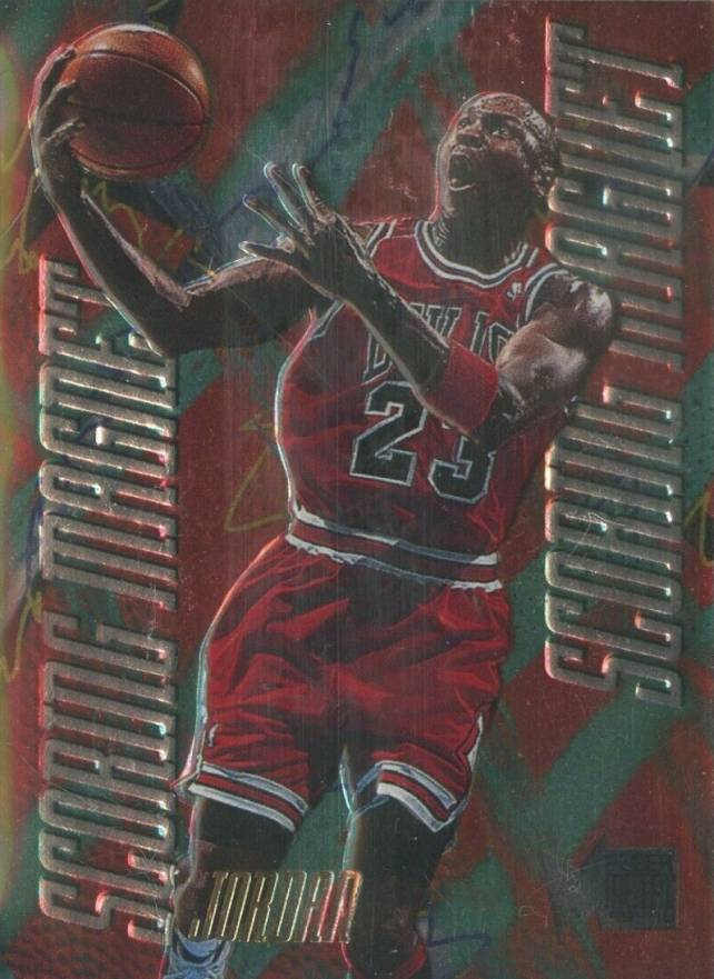 1995 Metal Scoring Magnets Michael Jordan #4 Basketball Card