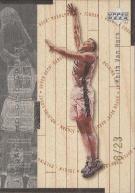 1998 Upper Deck Hardcourt Jordan Holding Court Keith Van Horn/Michael Jordan #J17 Basketball Card